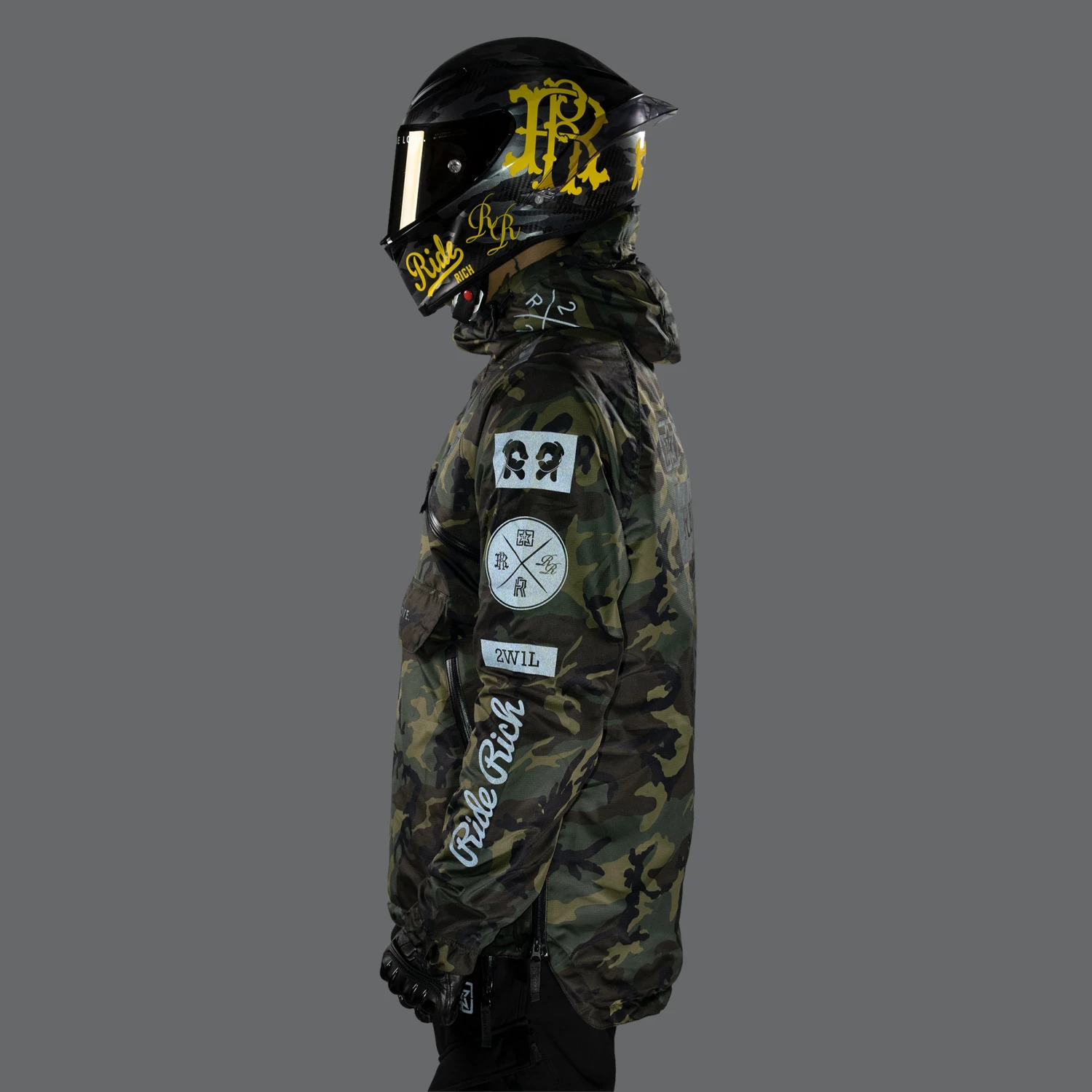 Ride Rich Armoured Collection Concord™ Armoured Anorak Jacket {RR GP/Woodland Camo} 16 Ride Rich Armoured Collection Concord™ Armoured Anorak Jacket {RR GP/Woodland Camo}