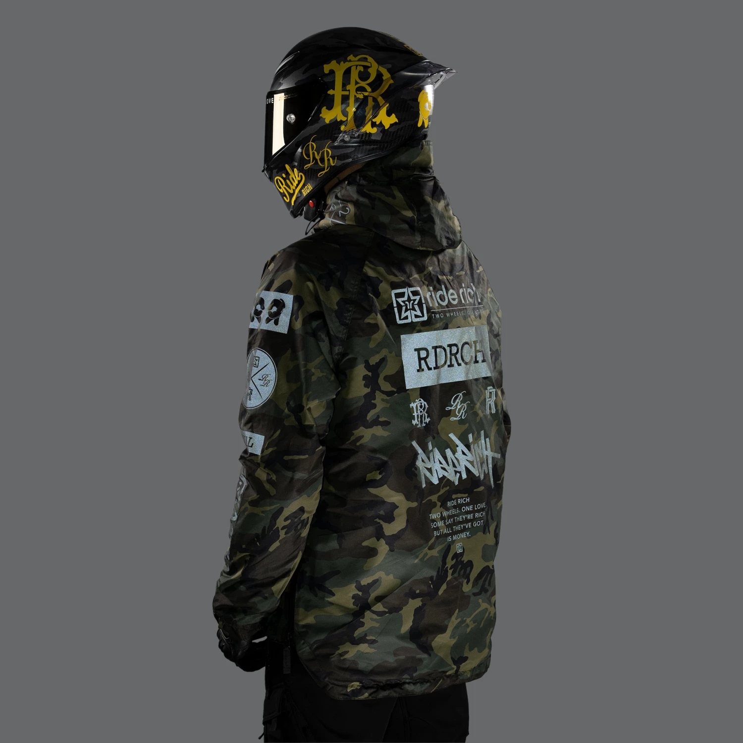 Ride Rich Armoured Collection Concord™ Armoured Anorak Jacket {RR GP/Woodland Camo} 14 Ride Rich Armoured Collection Concord™ Armoured Anorak Jacket {RR GP/Woodland Camo}
