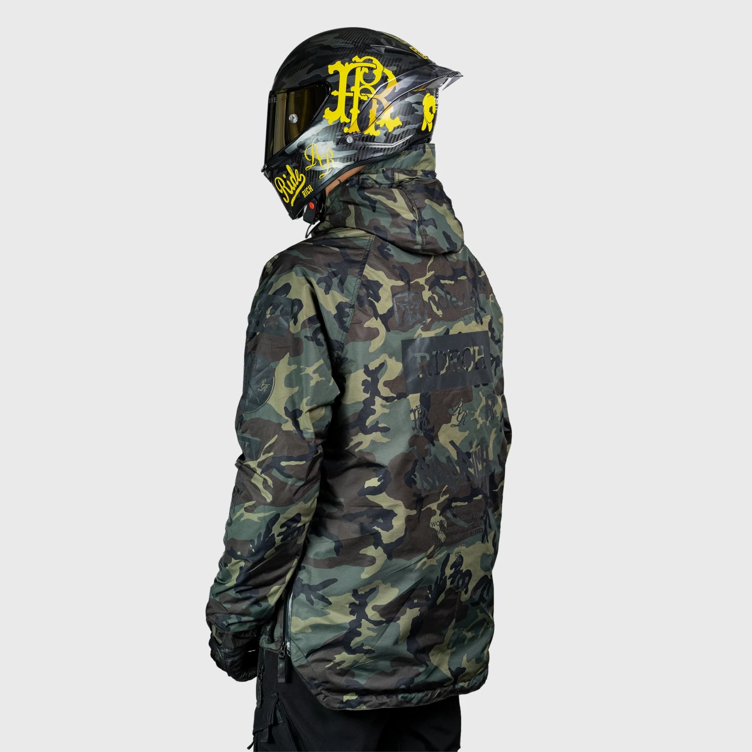 Ride Rich Armoured Collection Concord™ Armoured Anorak Jacket {RR GP/Woodland Camo} 13 Ride Rich Armoured Collection Concord™ Armoured Anorak Jacket {RR GP/Woodland Camo}