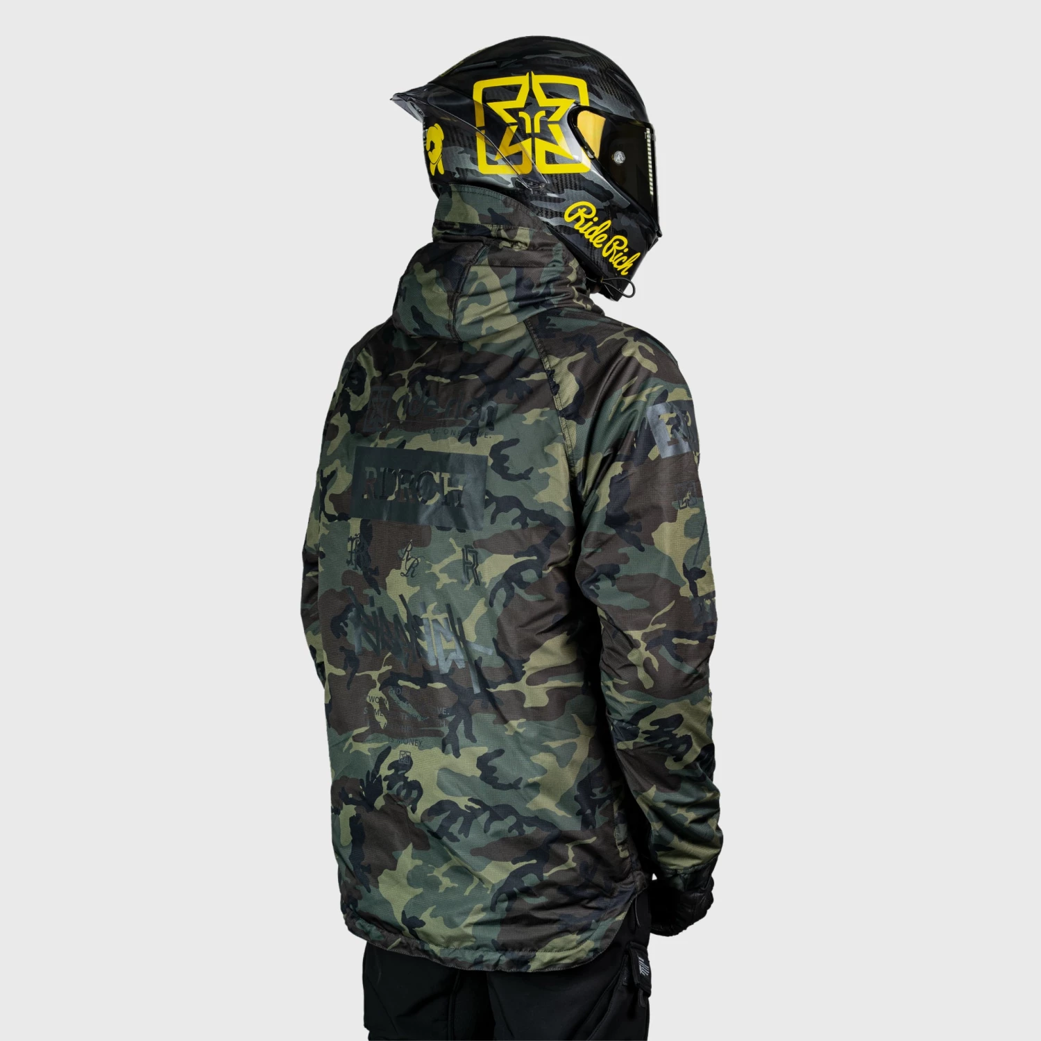 Ride Rich Armoured Collection Concord™ Armoured Anorak Jacket {RR GP/Woodland Camo} 9 Ride Rich Armoured Collection Concord™ Armoured Anorak Jacket {RR GP/Woodland Camo}