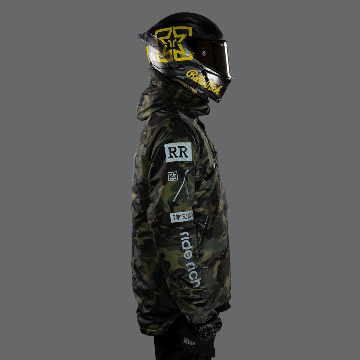 Ride Rich Armoured Collection Concord™ Armoured Anorak Jacket {RR GP/Woodland Camo} 8 Ride Rich Armoured Collection Concord™ Armoured Anorak Jacket {RR GP/Woodland Camo}