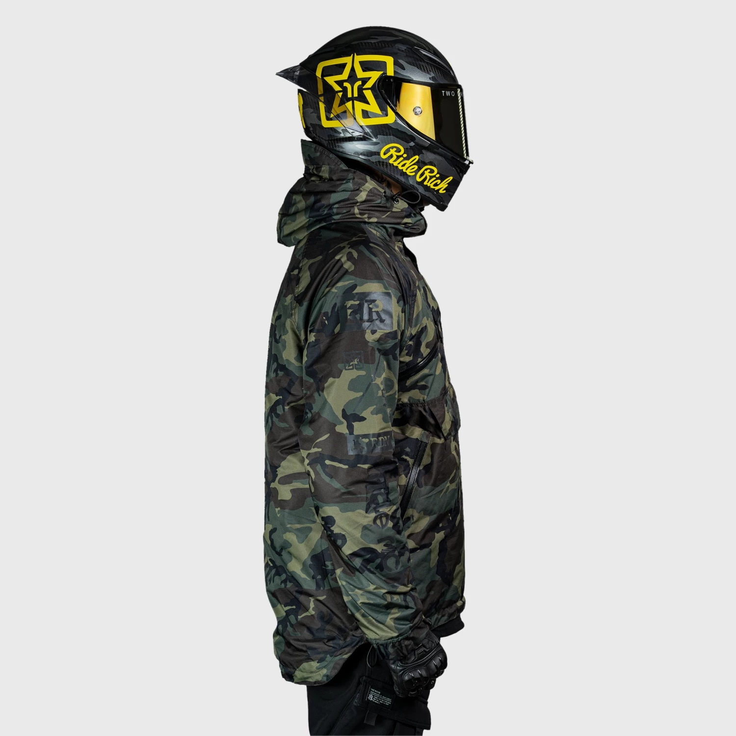 Ride Rich Armoured Collection Concord™ Armoured Anorak Jacket {RR GP/Woodland Camo} 7 Ride Rich Armoured Collection Concord™ Armoured Anorak Jacket {RR GP/Woodland Camo}