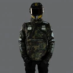 Ride Rich Armoured Collection Concord™ Armoured Anorak Jacket {RR GP/Woodland Camo}