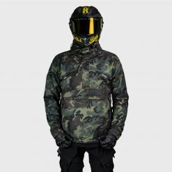 Ride Rich Armoured Collection Concord™ Armoured Anorak Jacket {RR GP/Woodland Camo}
