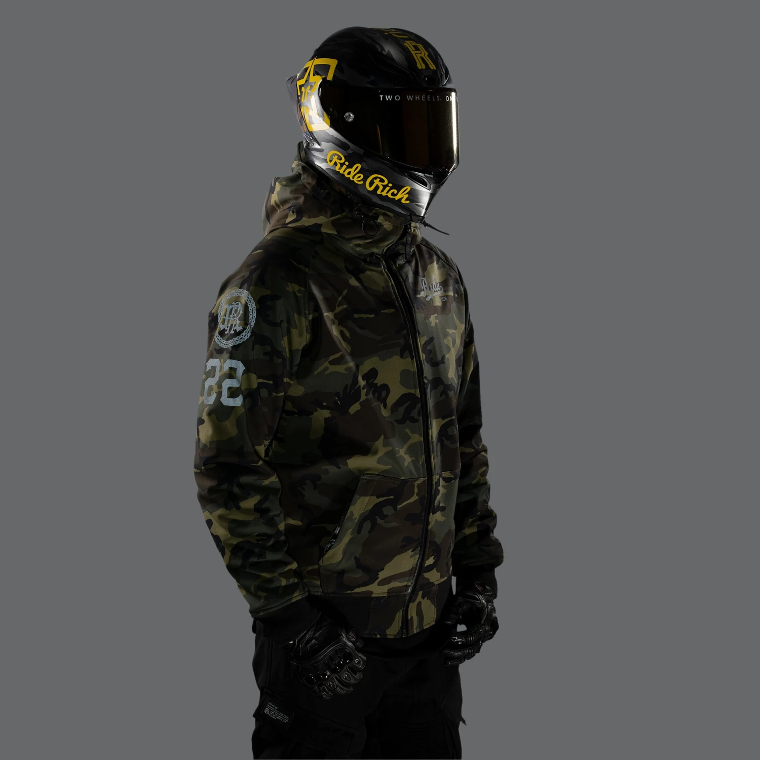 Ride Rich Regency™ Armoured Softshell Hooded Jacket {Squad/Woodland Camo} 12 Ride Rich Regency™ Armoured Softshell Hooded Jacket {Squad/Woodland Camo}
