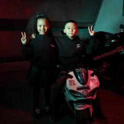 Ride Rich MotoRR Embroidered Youth Pullover Hoodie