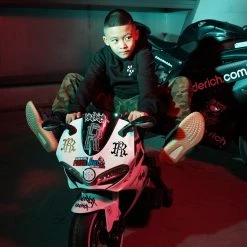 Ride Rich Emblem Embroidered Youth Pullover Hoodie New Arrivals