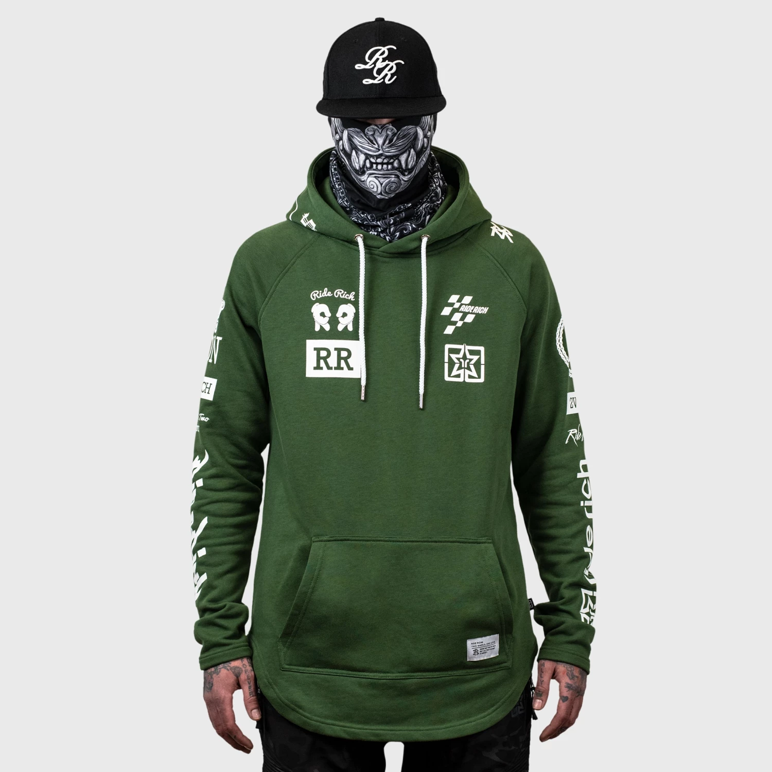 Ride Rich Branded V2 Scoop Pullover Hoodie {Military Green} Premium Collection 3 Ride Rich Branded V2 Scoop Pullover Hoodie {Military Green} Premium Collection