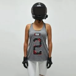 Ride Rich Women's Tops Too Rich Racerback Tank {Heather Grey}