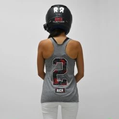 Ride Rich Women's Tops Too Rich Racerback Tank {Heather Grey}