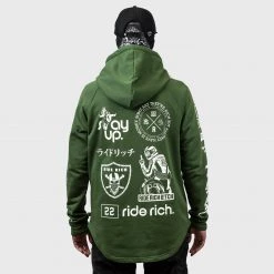 Ride Rich Branded V2 Scoop Pullover Hoodie {Military Green} Premium Collection 14 Ride Rich Branded V2 Scoop Pullover Hoodie {Military Green} Premium Collection