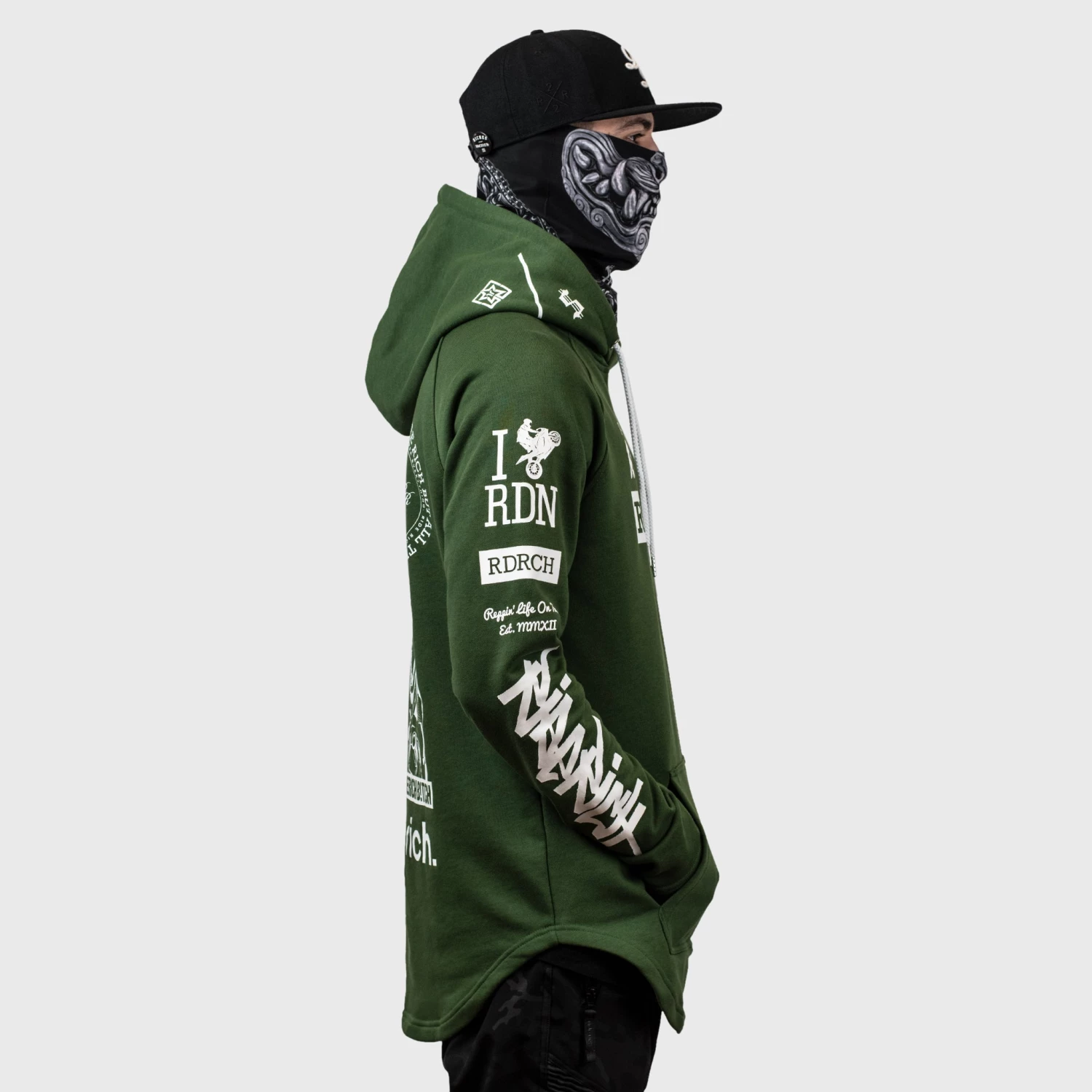 Ride Rich Branded V2 Scoop Pullover Hoodie {Military Green} Premium Collection 9 Ride Rich Branded V2 Scoop Pullover Hoodie {Military Green} Premium Collection