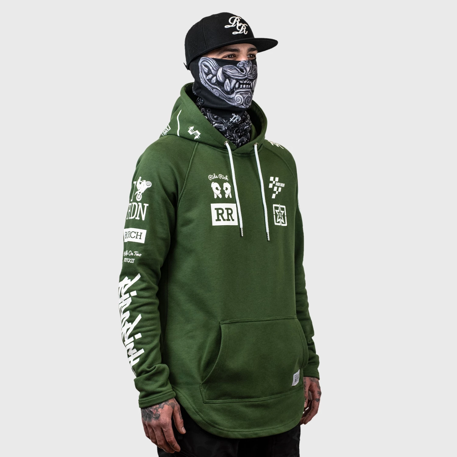 Ride Rich Branded V2 Scoop Pullover Hoodie {Military Green} Premium Collection 10 Ride Rich Branded V2 Scoop Pullover Hoodie {Military Green} Premium Collection