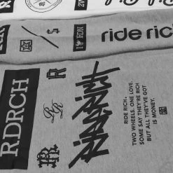 Ride Rich Premium Collection RR GP Scoop Pullover Hoodie {White}