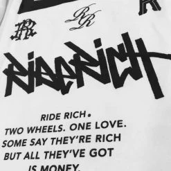 Ride Rich Premium Collection RR GP Scoop Pullover Hoodie {White}