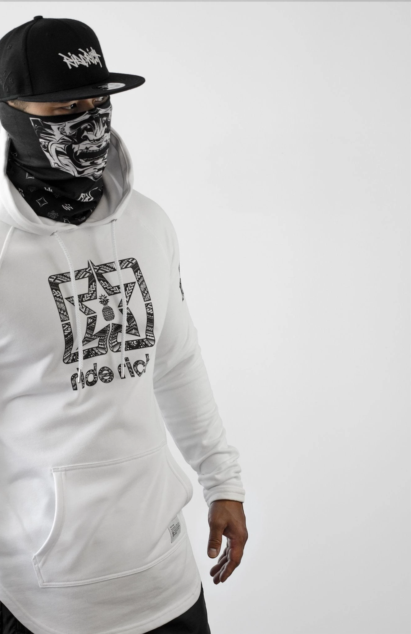Ride Rich Home Grown 808 Edition Scoop Pullover Hoodie {White} 8 Ride Rich Home Grown 808 Edition Scoop Pullover Hoodie {White}