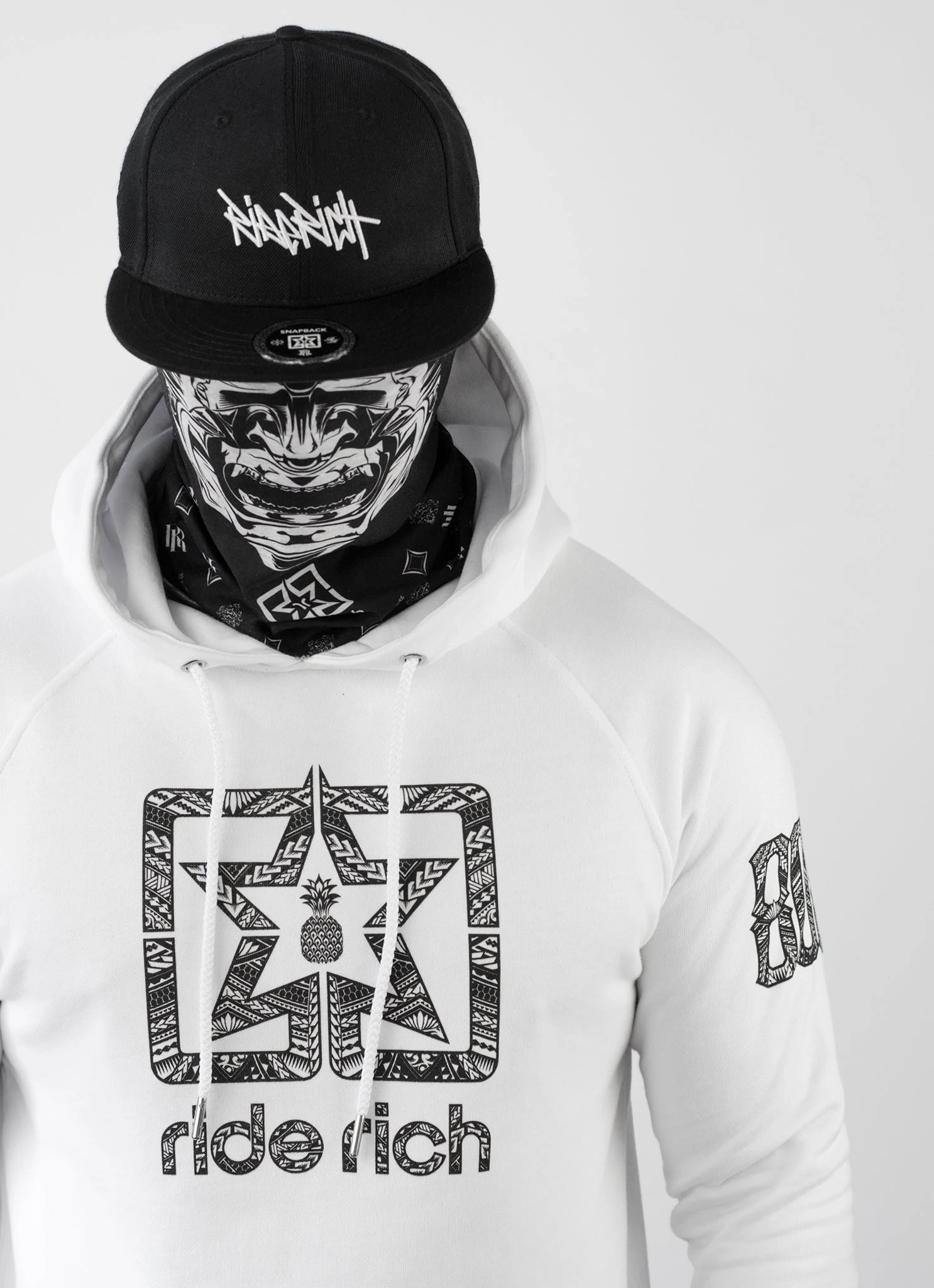 Ride Rich Home Grown 808 Edition Scoop Pullover Hoodie {White} 9 Ride Rich Home Grown 808 Edition Scoop Pullover Hoodie {White}