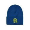 Ride Rich Filigree Knit Beanie {Blue/Yellow} Accessories
