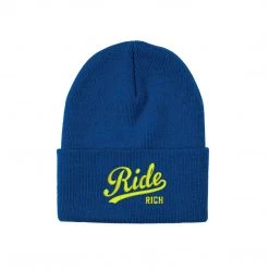 Ride Rich Accessories RR Squad Knit Beanie {Blue/Yellow}