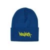 Ride Rich Tag Knit Beanie {Blue/Yellow} Accessories