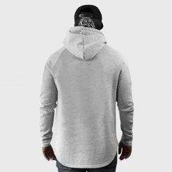 Ride Rich Blank Scoop Pullover Hoodie {Heather Grey} Premium Collection