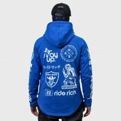 Ride Rich Branded V2 Scoop Pullover Hoodie {Blue} Premium Collection 14 Ride Rich Branded V2 Scoop Pullover Hoodie {Blue} Premium Collection