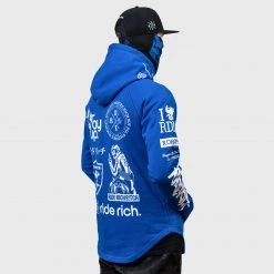 Ride Rich Branded V2 Scoop Pullover Hoodie {Blue} Premium Collection 15 Ride Rich Branded V2 Scoop Pullover Hoodie {Blue} Premium Collection