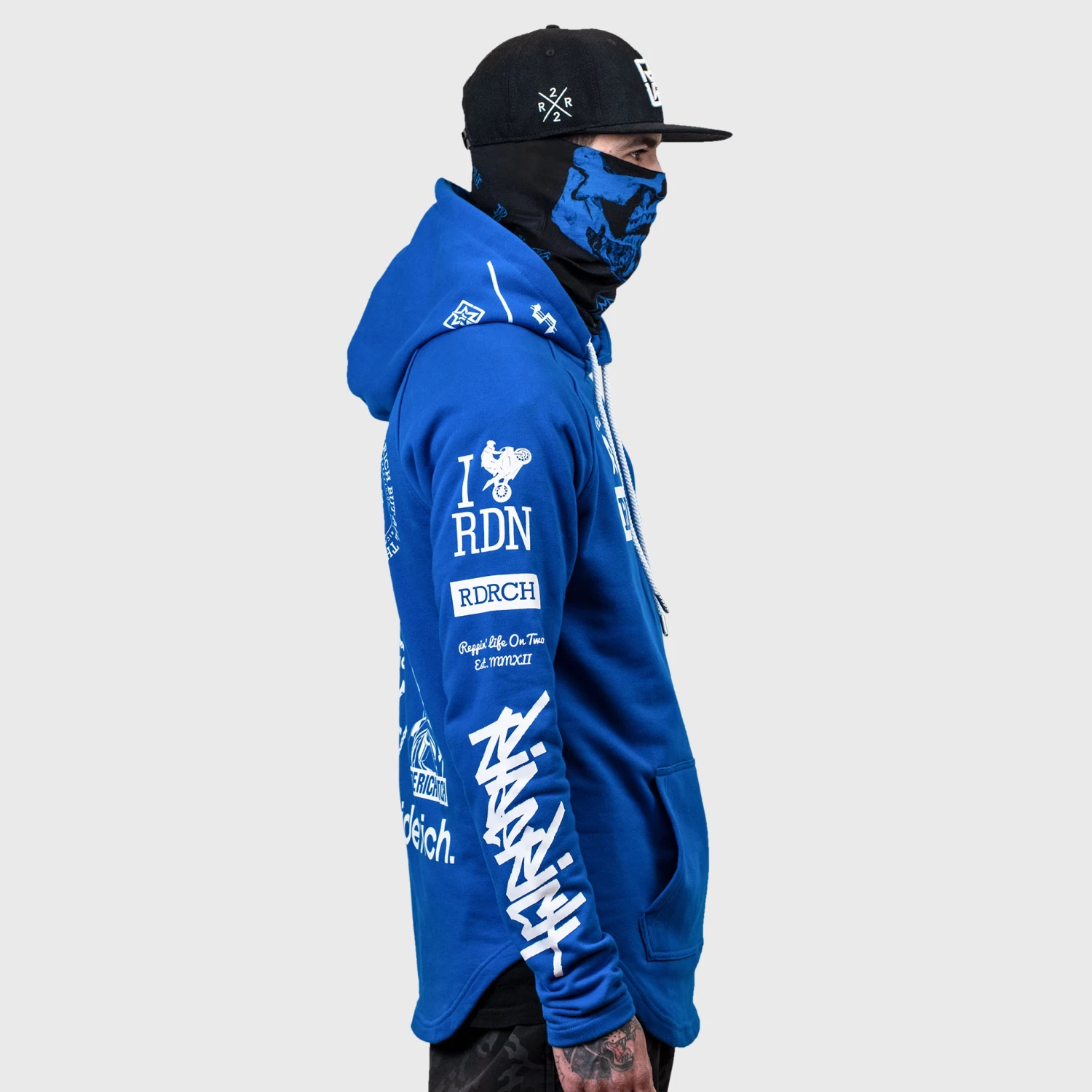 Ride Rich Branded V2 Scoop Pullover Hoodie {Blue} Premium Collection 9 Ride Rich Branded V2 Scoop Pullover Hoodie {Blue} Premium Collection