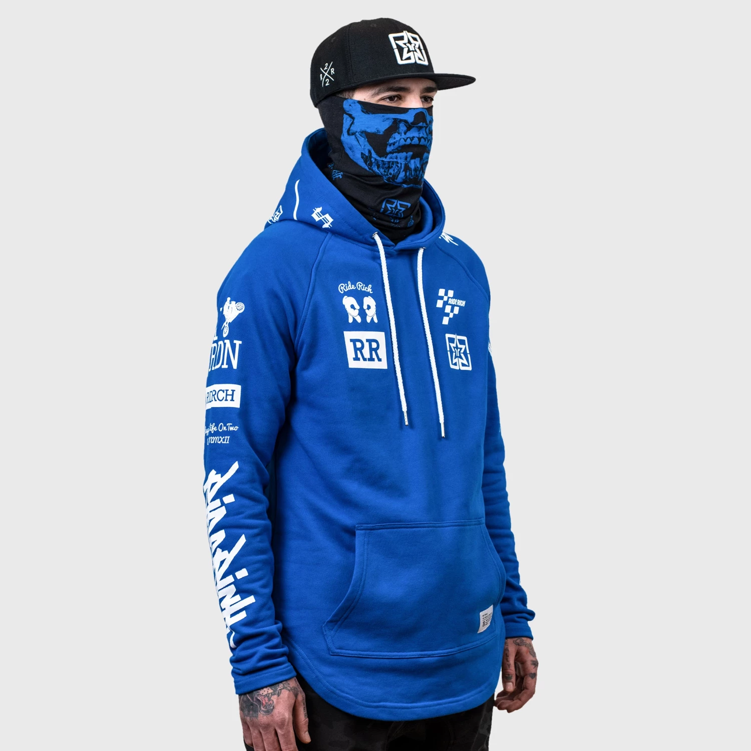 Ride Rich Branded V2 Scoop Pullover Hoodie {Blue} Premium Collection 10 Ride Rich Branded V2 Scoop Pullover Hoodie {Blue} Premium Collection