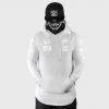Ride Rich Premium Collection Branded V2 Scoop Pullover Hoodie {White On White}