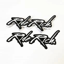 Ride Rich Brushed Vinyl Sticker {Large} Vinyl Decals & Stickers