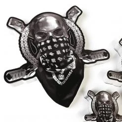 Ride Rich Vinyl Decals & Stickers Chrome & Bones Vinyl Sticker {Large)