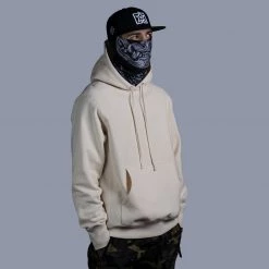 Ride Rich 2W1L Embroidered Pullover Hoodie {Natural}