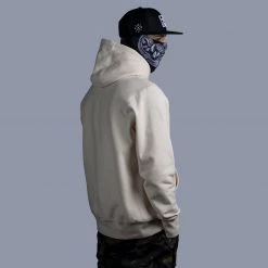 Ride Rich 2W1L Embroidered Pullover Hoodie {Natural}