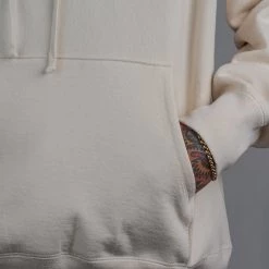 Ride Rich 2W1L Embroidered Pullover Hoodie {Natural}