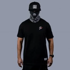 Ride Rich MotoRR Embroidered Tee {Black} New Arrivals