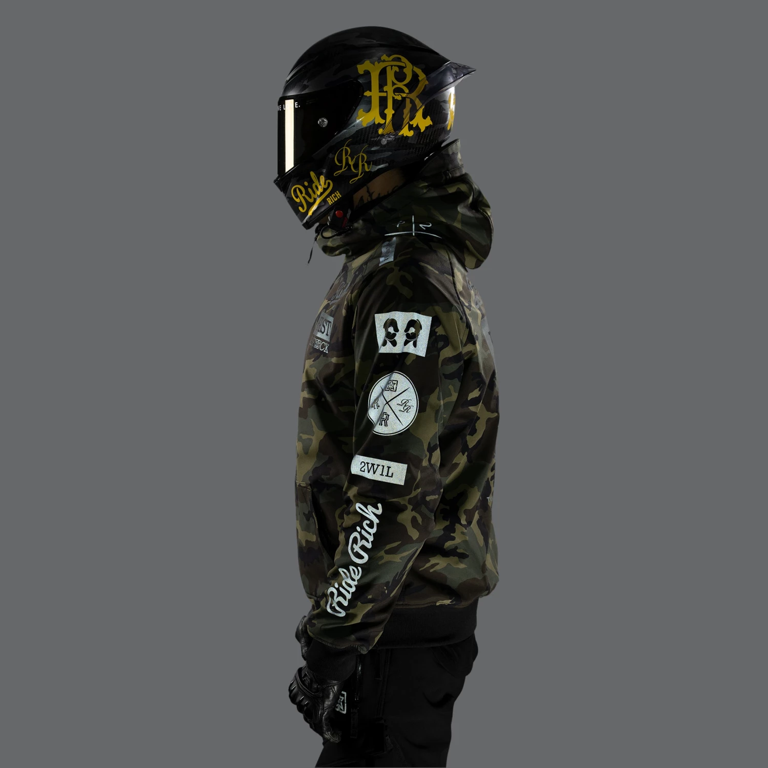 Ride Rich Regency™ Armoured Softshell Hooded Jacket {RR GP/Woodland Camo} New Arrivals 16 Ride Rich Regency™ Armoured Softshell Hooded Jacket {RR GP/Woodland Camo} New Arrivals