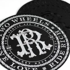 Ride Rich Accessories RR Filigree & Chains Embroidered Patch {XL}