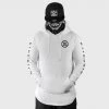Ride Rich RR Filigree & Chains Scoop Pullover Hoodie {White}