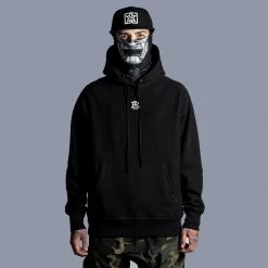 Ride Rich Filigree Embroidered Pullover Hoodie {Black}