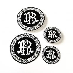 Ride Rich RR Filigree & Chains Vinyl Sticker {Small} Vinyl Decals & Stickers