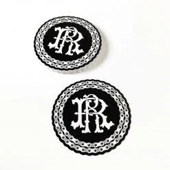 Ride Rich RR Filigree & Chains Vinyl Sticker {Medium} Vinyl Decals & Stickers