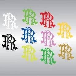 Ride Rich RR Filigree Motif Vinyl Decal Vinyl Decals & Stickers