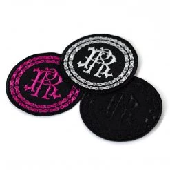 Ride Rich RR Filigree & Chains Embroidered Patch Accessories