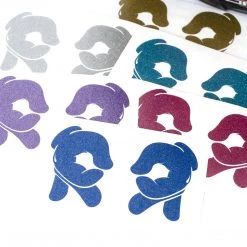 Ride Rich Rep Life On Two Glitter Vinyl Decal