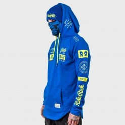 Ride Rich RR GP Scoop Pullover Hoodie {Blue}