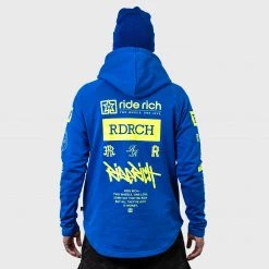 Ride Rich RR GP Scoop Pullover Hoodie {Blue}