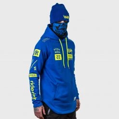 Ride Rich RR GP Scoop Pullover Hoodie {Blue}