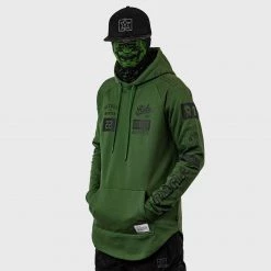 Ride Rich Premium Collection RR GP Scoop Pullover Hoodie {Military Green}