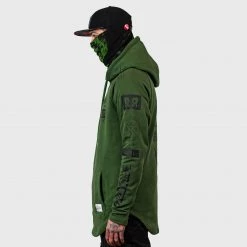 Ride Rich Premium Collection RR GP Scoop Pullover Hoodie {Military Green}
